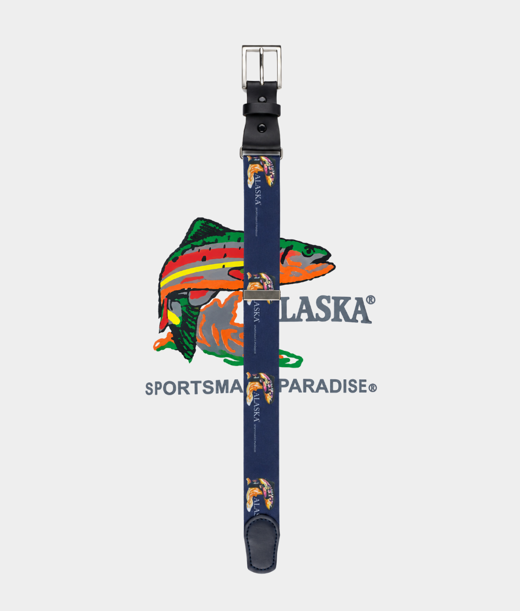 Alaska Navy Stretch Adjustable Belt – 35mm Elastic Waist Belt