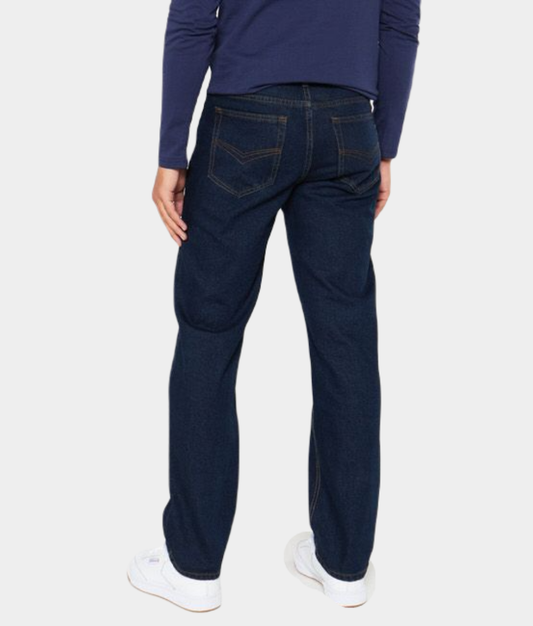 Soviet Enigma Blue Black Jeans – Men’s Classic Straight Fit
