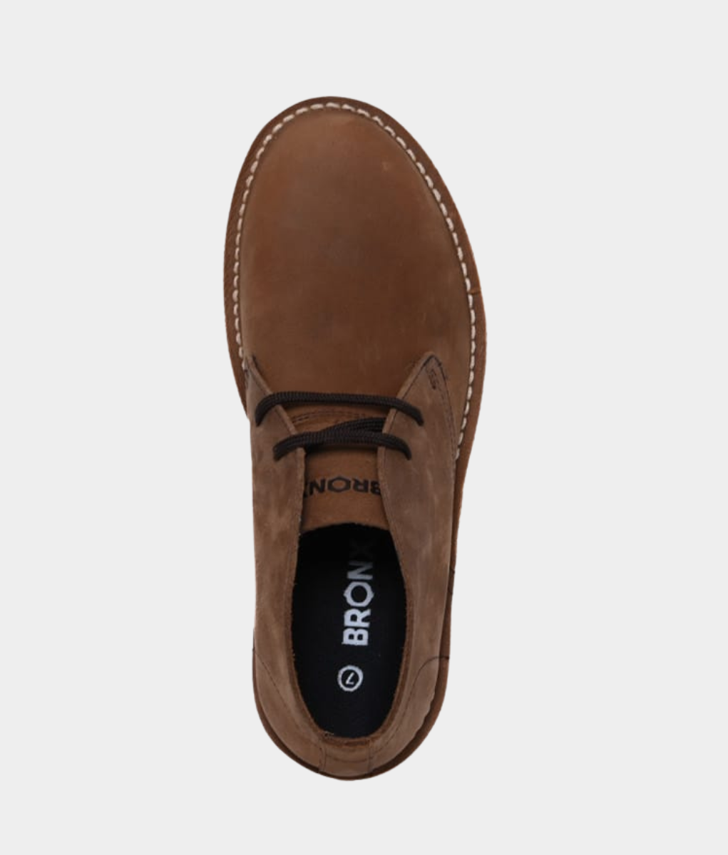 Bronx Clark Men's Leather Casual Boot – Dark Tan