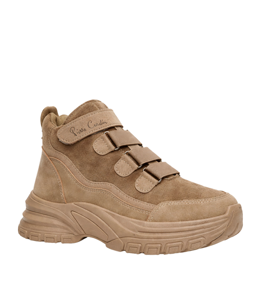 Pierre Cardin Chunky Sneaker Boot – Ladies Velcro Comfort Shoe