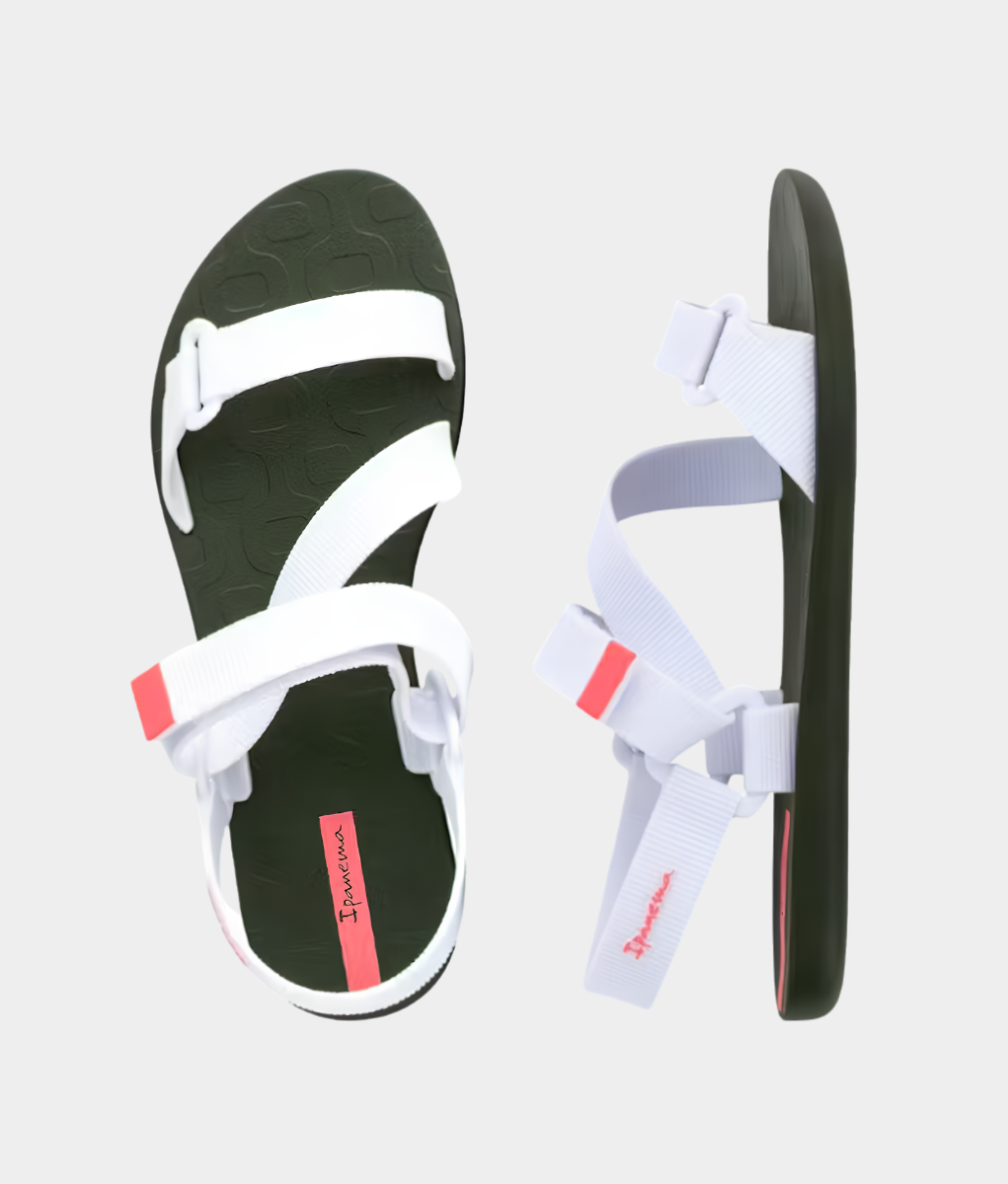 Ipanema Hit Papete Ladies Sandal – White & Green