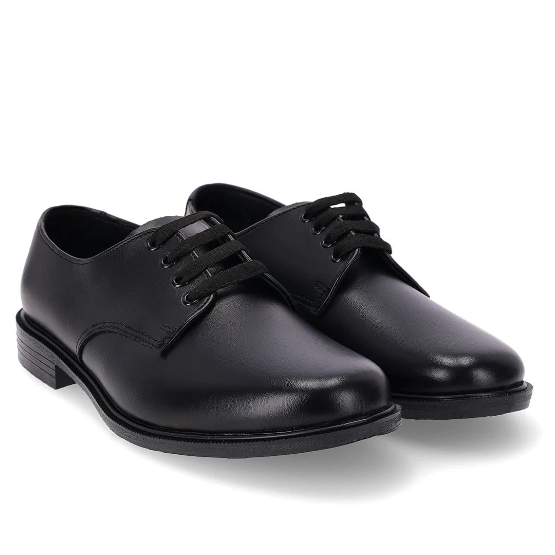 Toughees Hank Lace Up School Shoe - Black