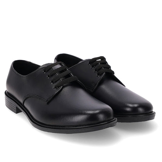Toughees Hank Lace Up School Shoe - Black