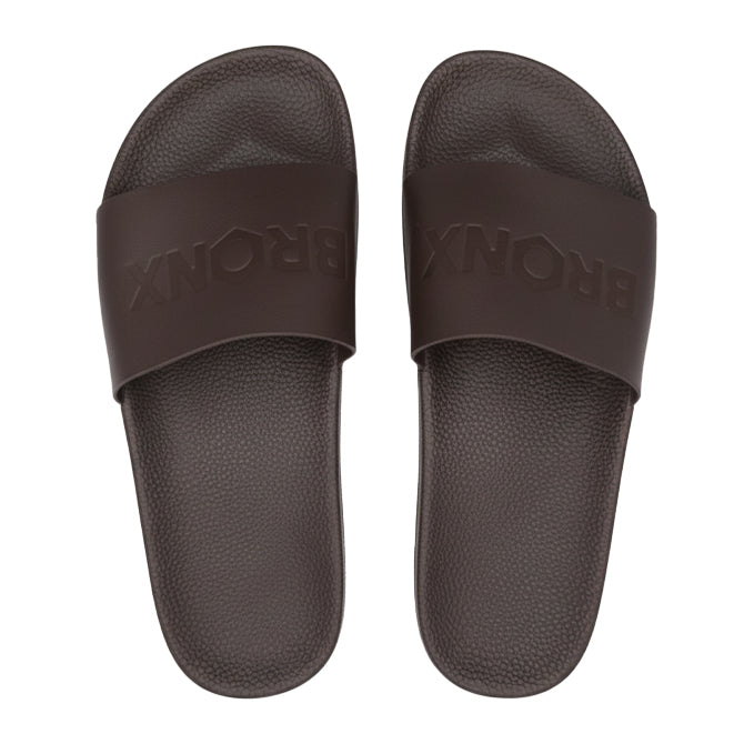 Bronx Drift Men’s Sandals – Brown / Casual Leather Slide