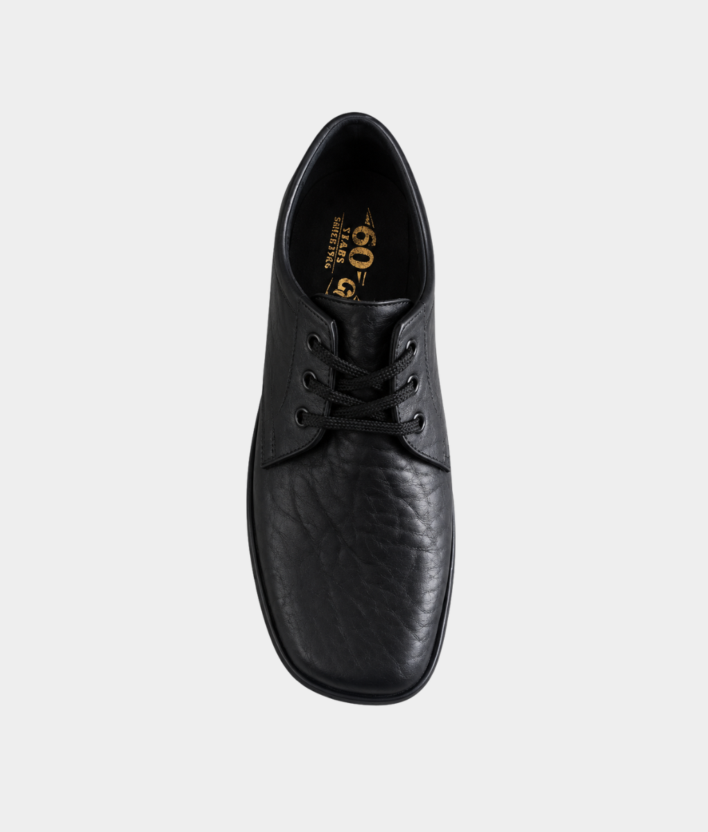 Grasshoppers Sierra Men's Leather Lace-Up Shoes – Black