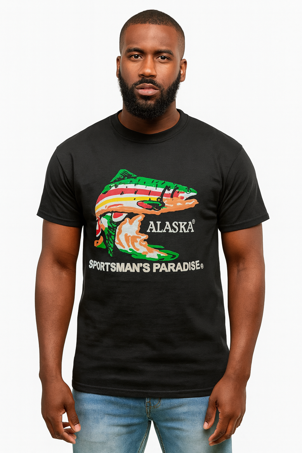 Alaska Black T-Shirt – Classic Short-Sleeve Tee