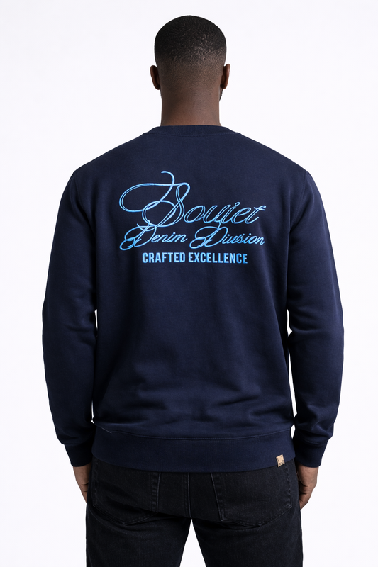 Soviet Asher Navy Sweatshirt – Men’s Crew Neck