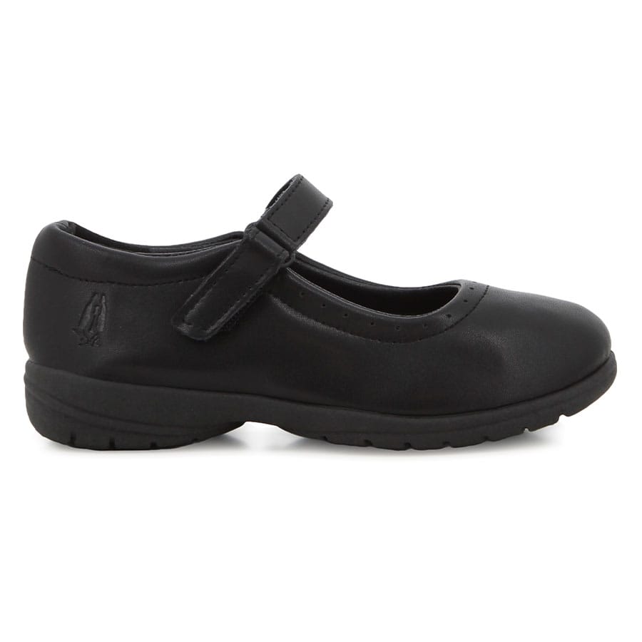 Hush Puppies Scala Girls Mary-Jane Velcro – Black