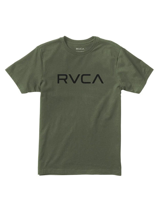 RVCA Olive Graphic Tee – Large Black Logo Crew Neck (Men’s, South Africa)