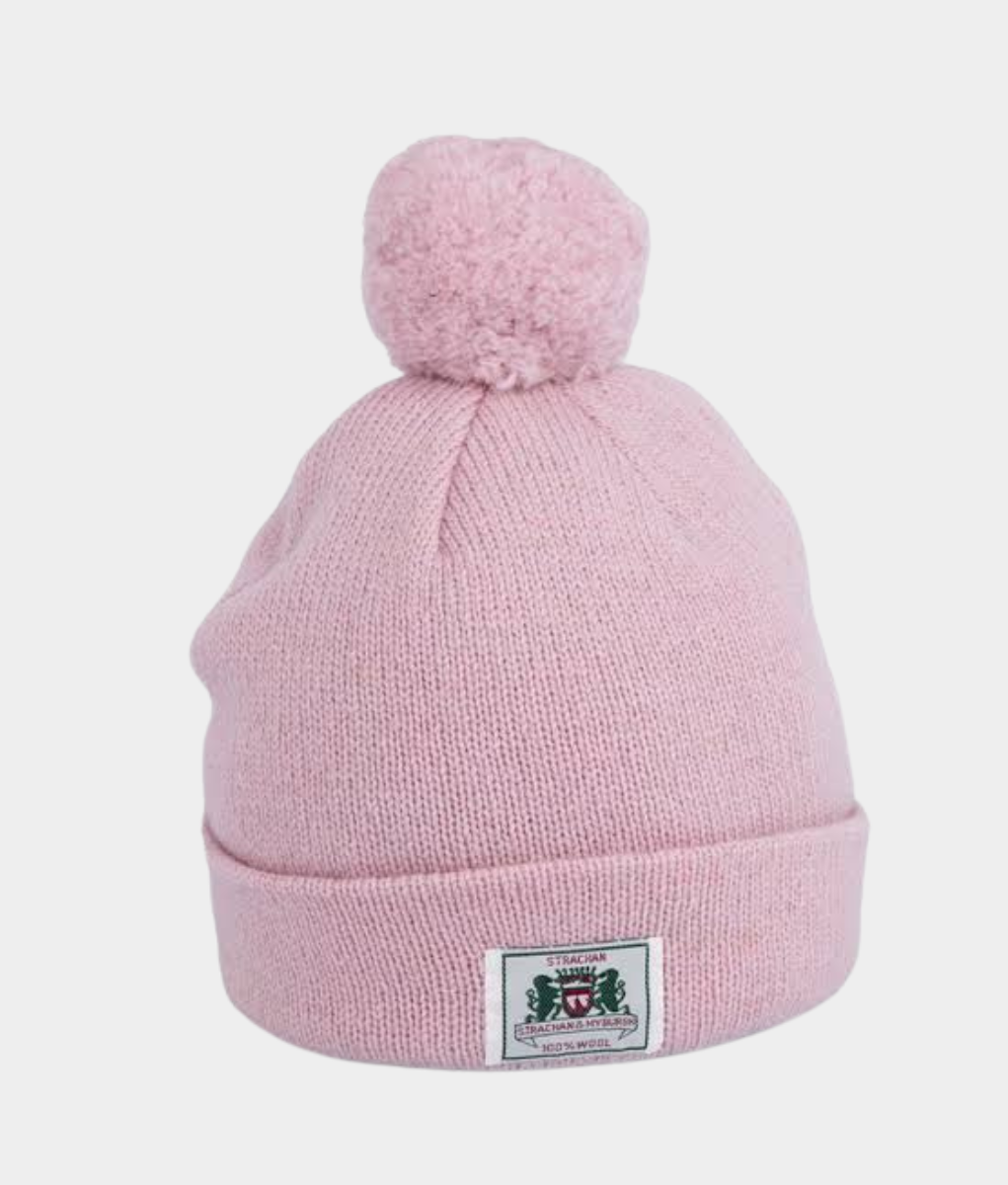 Strachan Plain Pink Beanie – Classic Winter Knit