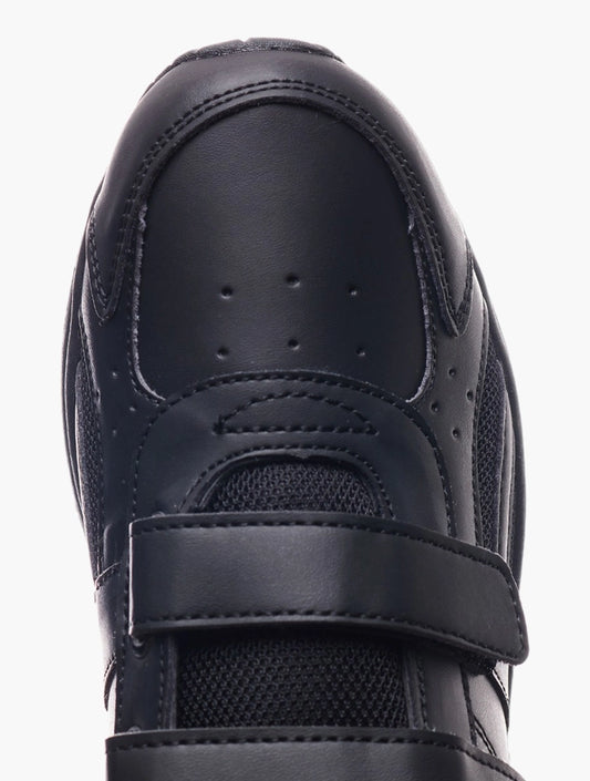 Hush Puppies - Deuce Kids Velcro (Black)