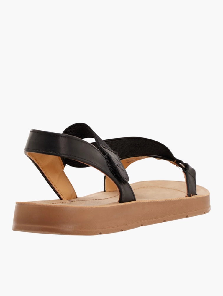 Pierre Cardin Vivi Ladies Elasticated Flat Sandal – Black
