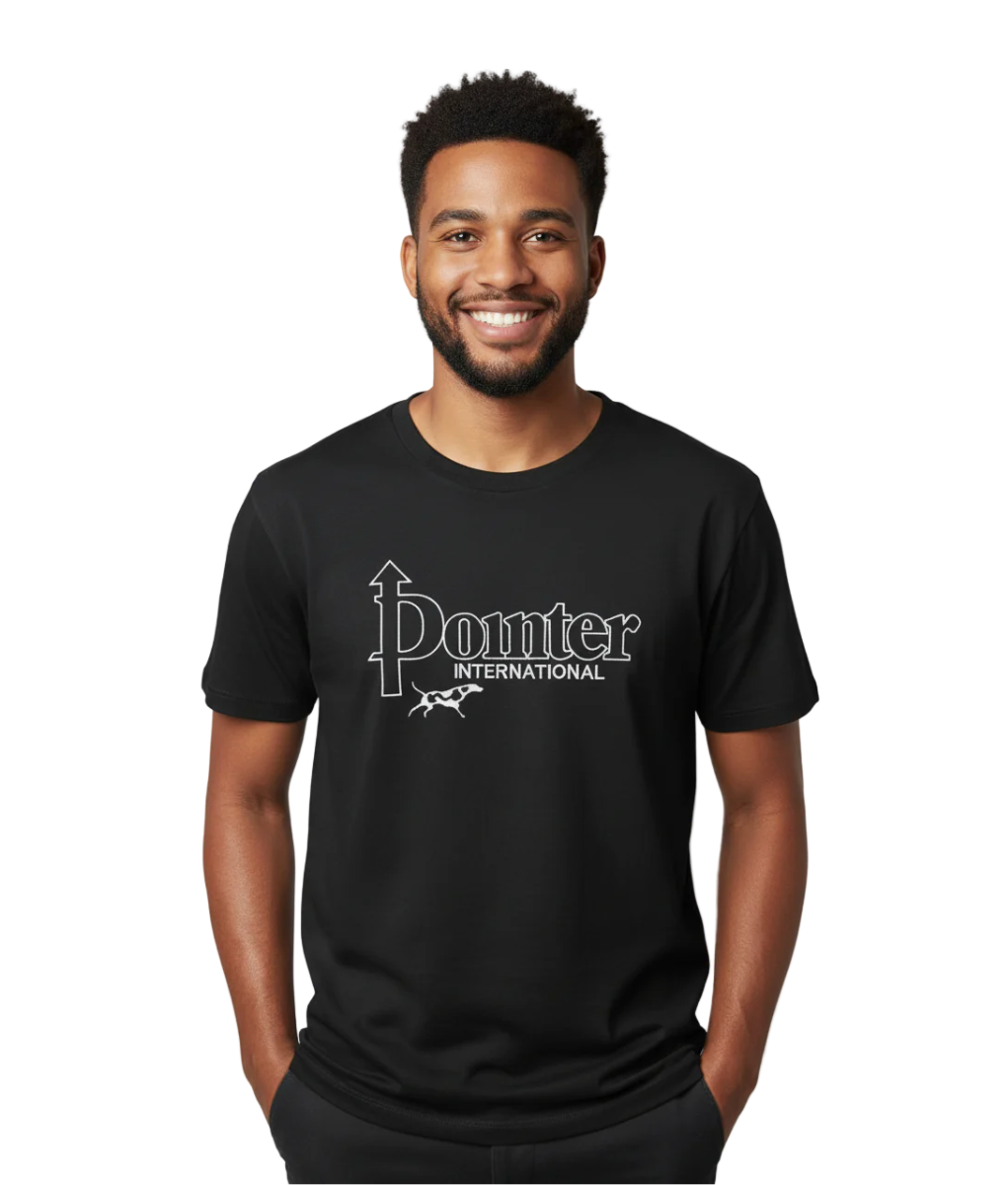 Pointer Black Tee with Bold Logo Design | Fast Shipping SA