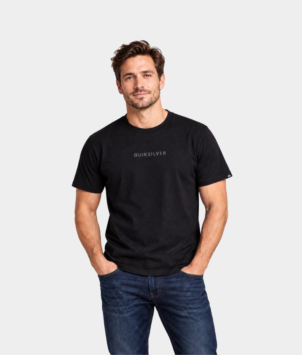 Quiksilver Men’s Black Logo T-Shirt