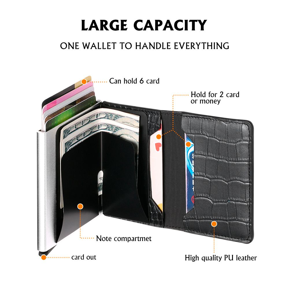 Wallet - Nappa Pop Up Clip Card (Genuine Leather)