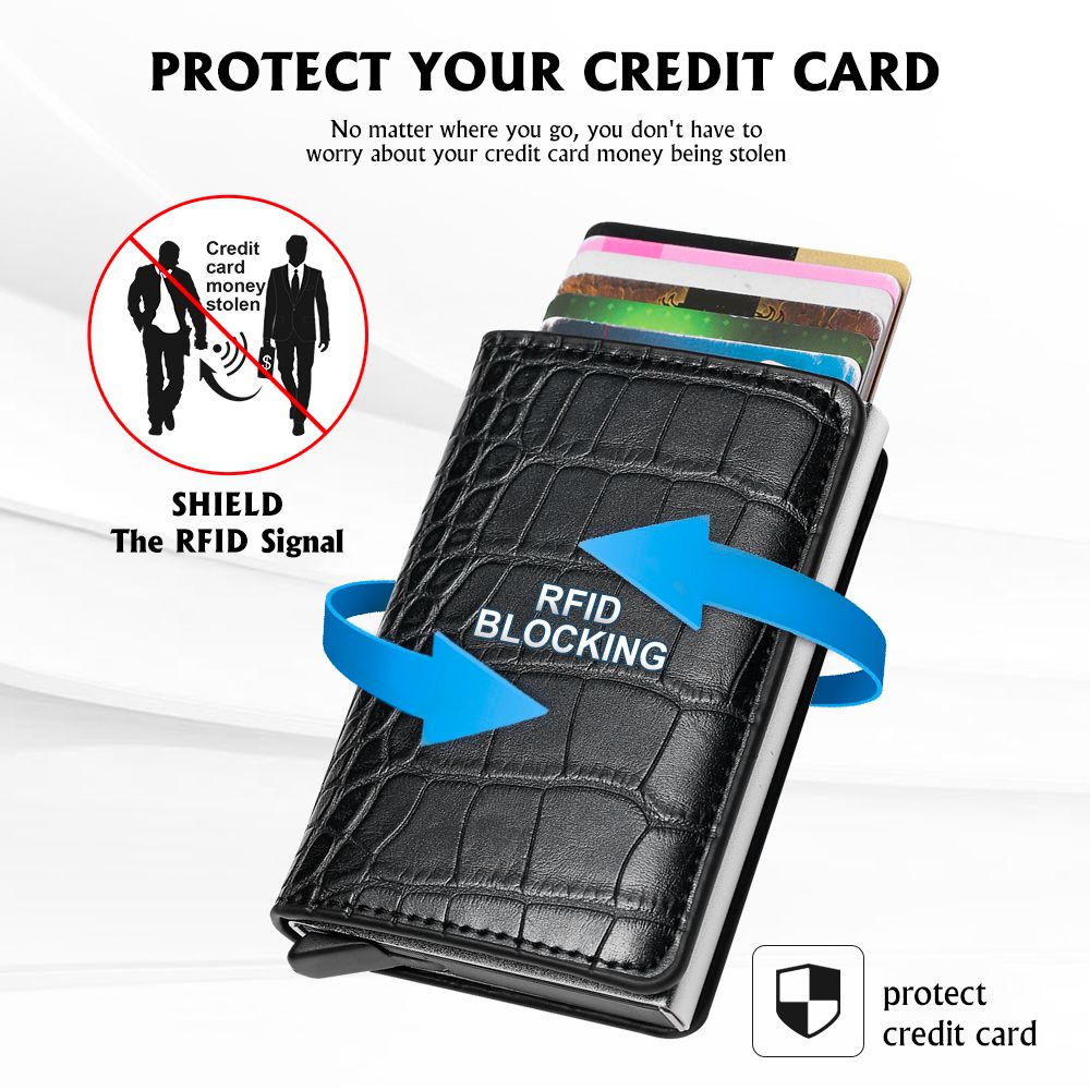 Wallet - Nappa Pop Up Clip Card (Genuine Leather)