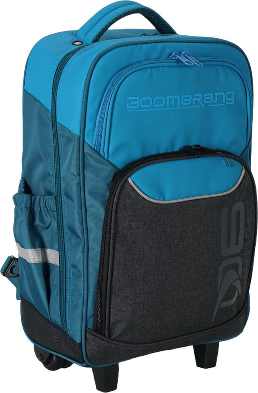 Boomerang Large Nylon Trolley Bag – Cyan/ Multi-Use Travel & School Bag