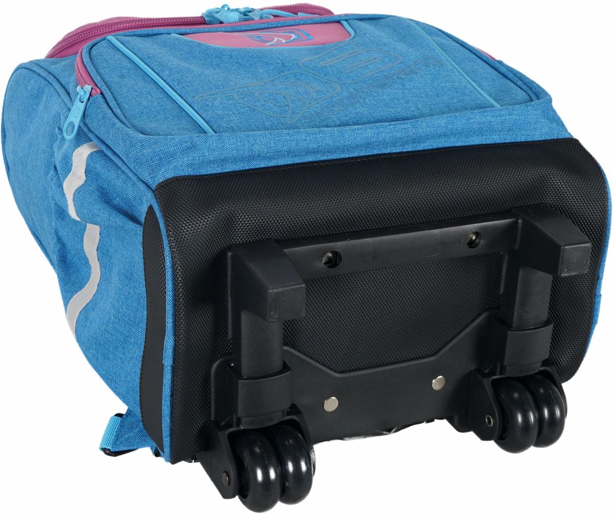 Boomerang Large Top-Open Trolley Bag – Spacious Wheeled Bag for School, Travel & Daily Use - Gray