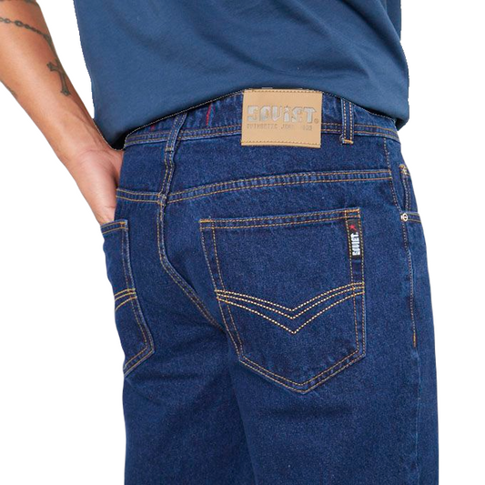 Soviet Enigma Mid Indigo #5 Stretch Straight-Fit Jeans