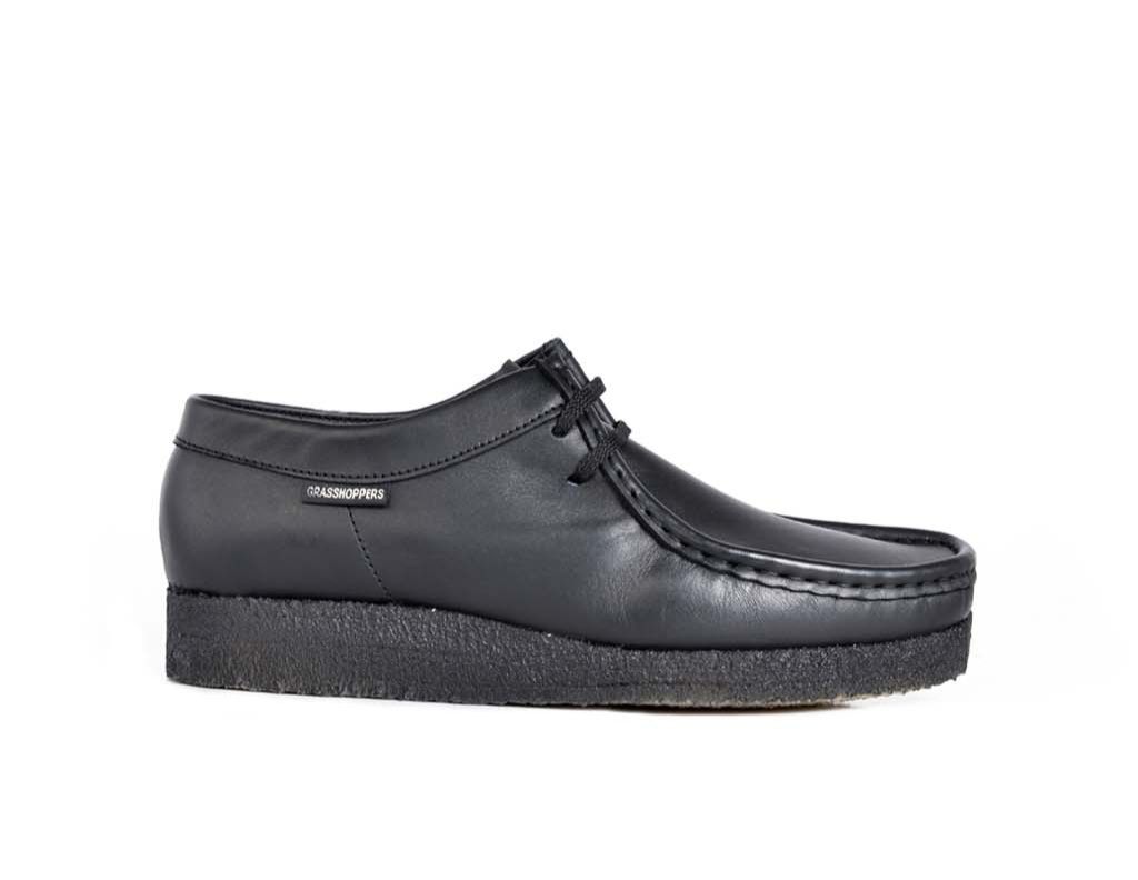 Mens Grasshoppers, Denver/Taylor, Casual Black Lace Up