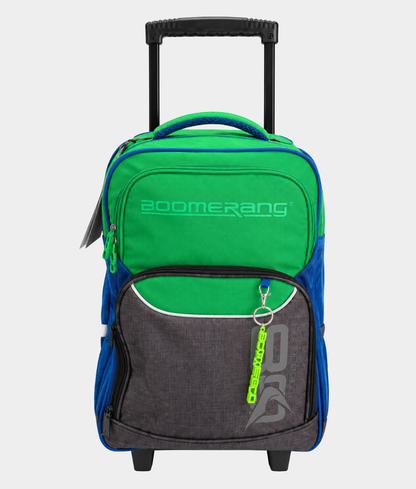 Boomerang Large Nylon Trolley Bag – Green / Multi-Use Travel & School Bag