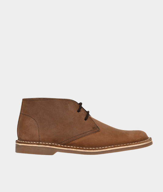 Bronx Clark Men's Leather Casual Boot – Dark Tan