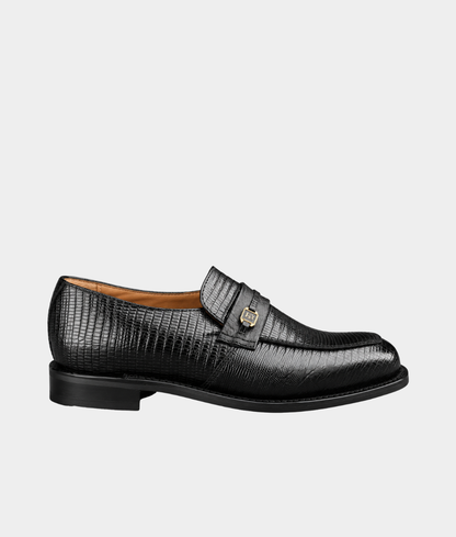 Bishop Men's Premium Welted Single Monk Strap Shoe – Black