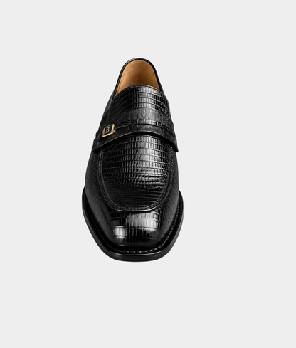 Bishop Men's Premium Welted Single Monk Strap Shoe – Black