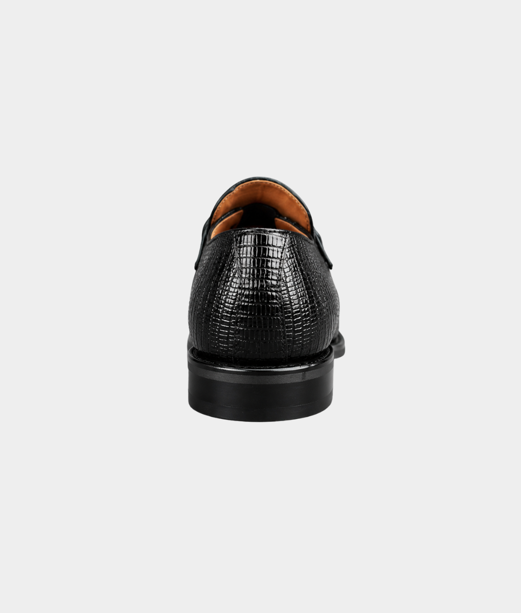 Bishop Men's Premium Welted Single Monk Strap Shoe – Black