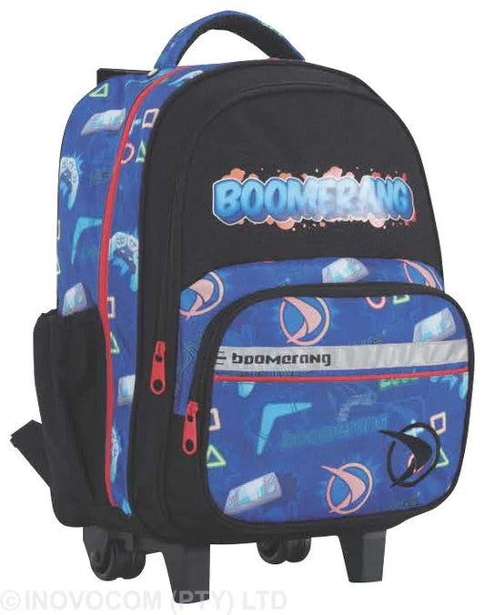 Boomerang Medium Trolley School Bag – Blue