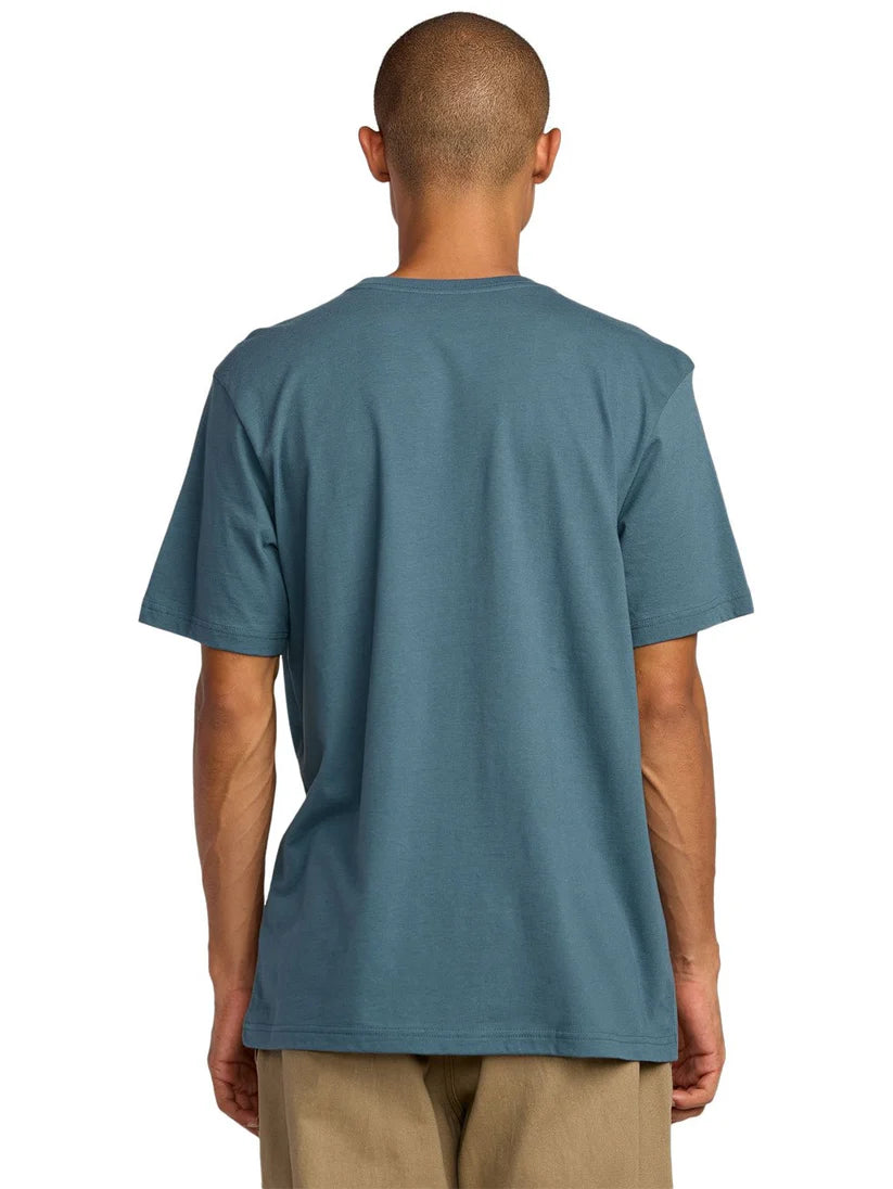 RVCA Duck Blue Logo T-Shirt – Men’s Casual Cotton Tee