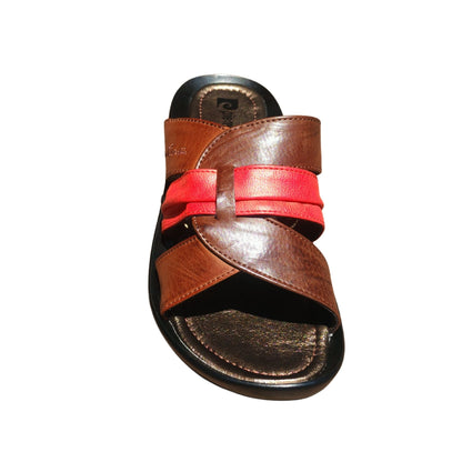 Pierre Cardin Bolbel 3 Ladies Leather Sandal – Brown