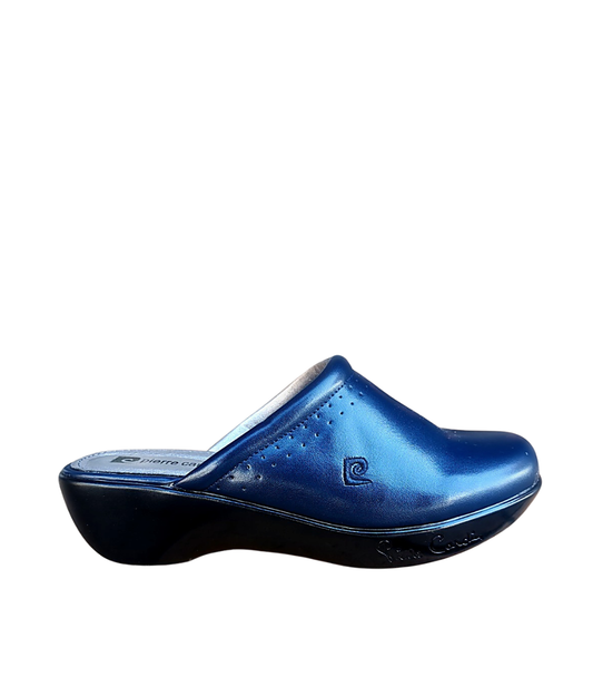 Pierre Cardin Navy Wedge Heel – Ladies Comfort Slip-On