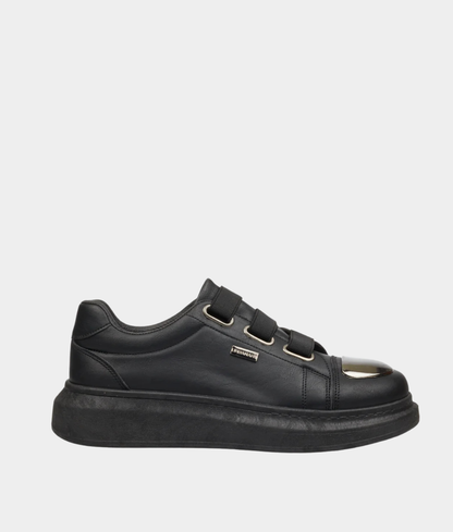Urbanart Hype 12 Men's Triple-Strap Sneakers – Black