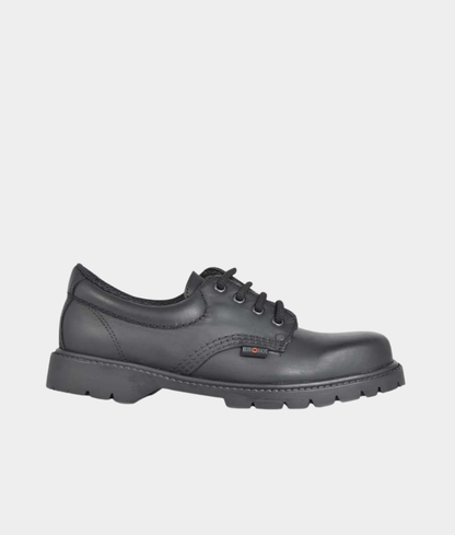 Bronx Ace Men's Leather Casual Lace-Up Shoes – Black