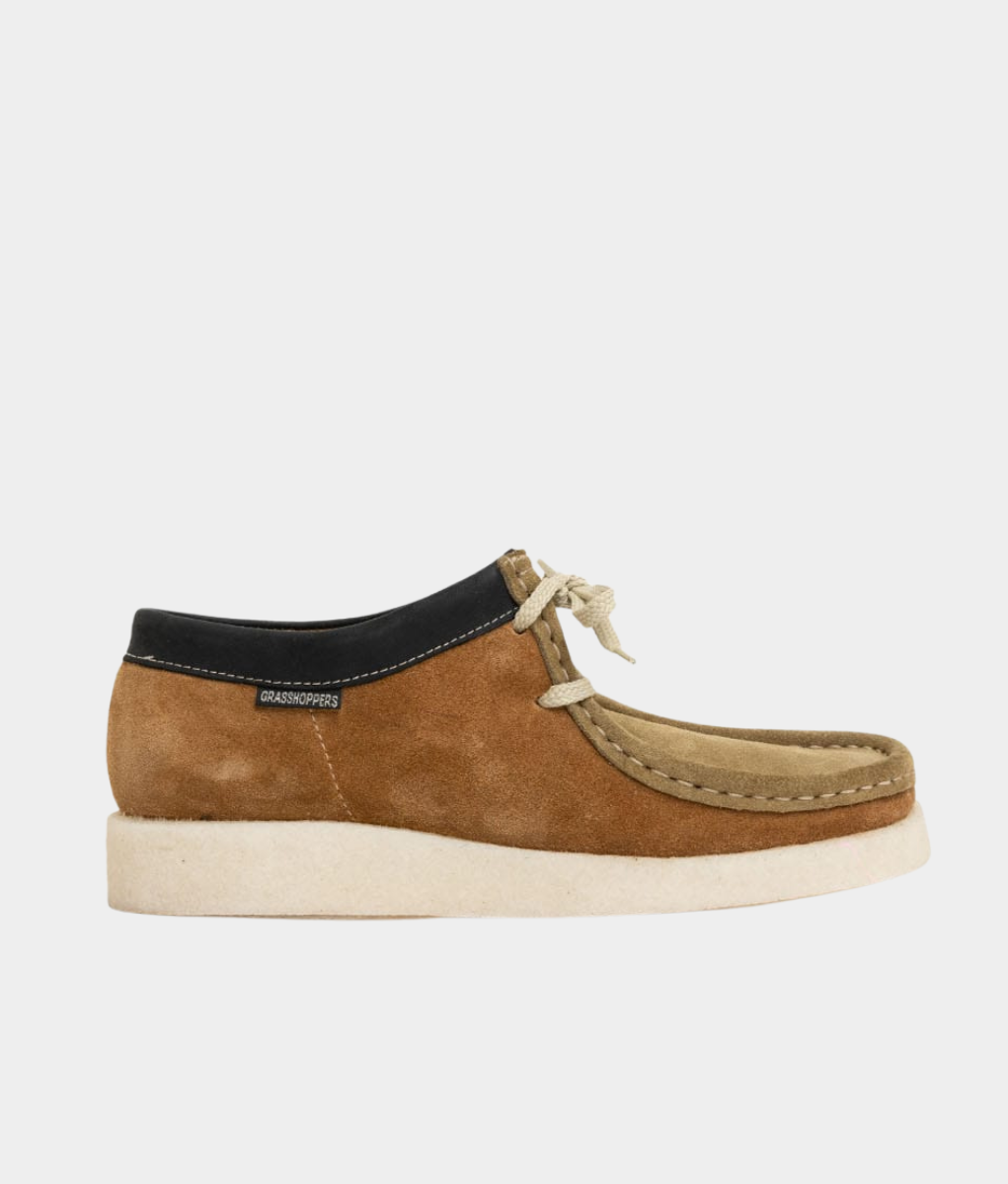 Grasshoppers Trent Men's Leather Moccasins – Orange Tan