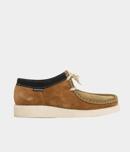 Grasshoppers Trent Men's Leather Moccasins – Orange Tan