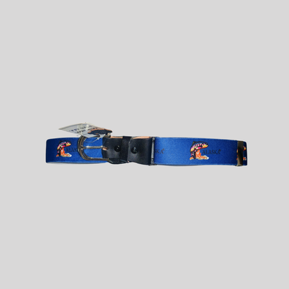 Red Stretch Adjustable Belt – “Alaska Navy Blue” 35 mm Elastic Waistband