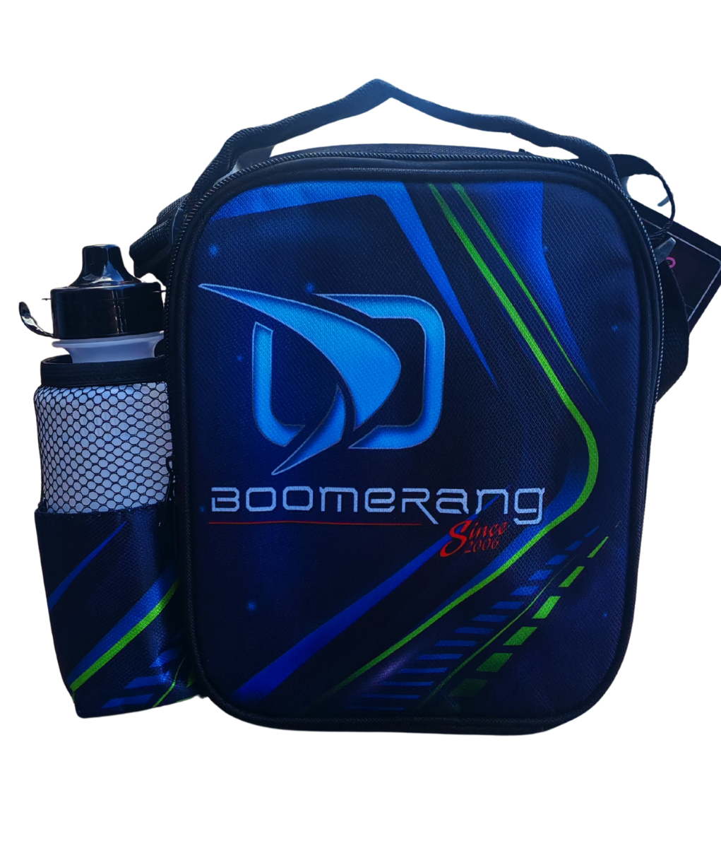 Boomerang Cooler Bag – Bottle Blue and Black / Insulated Lunch & Drink Bag