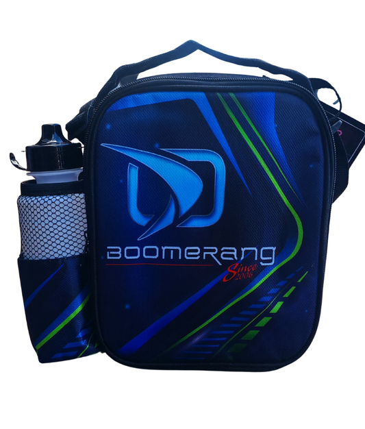 Boomerang Cooler Bag – Bottle Blue and Black / Insulated Lunch & Drink Bag