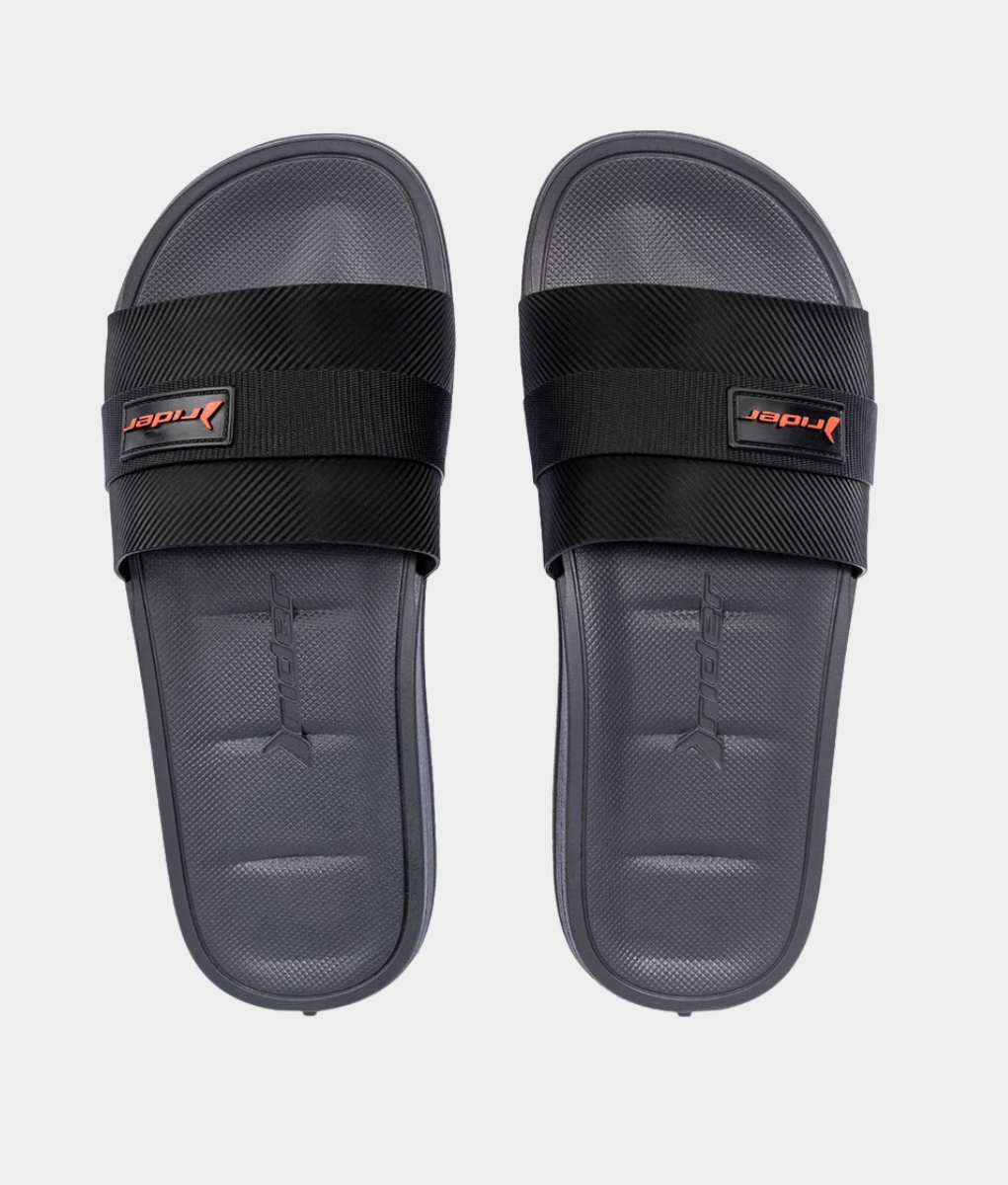 Rider Go Men's Slide Sandals – Grey & Black