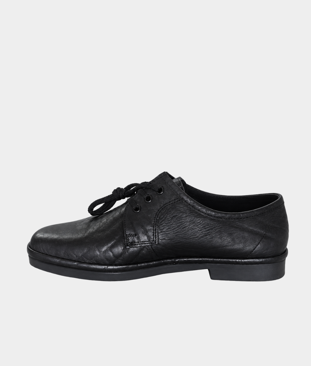 Grasshoppers Sierra Men's Leather Lace-Up Shoes – Black