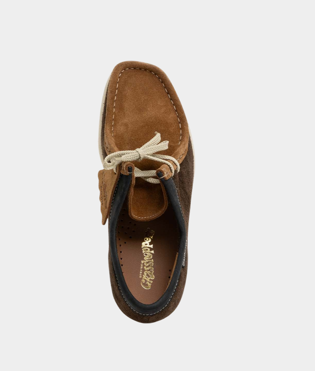 Grasshoppers Trent Men's Leather Moc-Toe Shoes – Brown