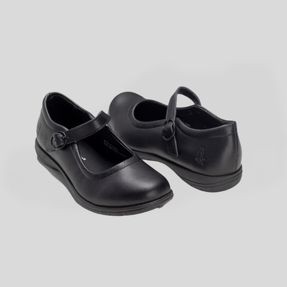 Hush Puppies Scala Girls Mary-Jane Buckle – Black