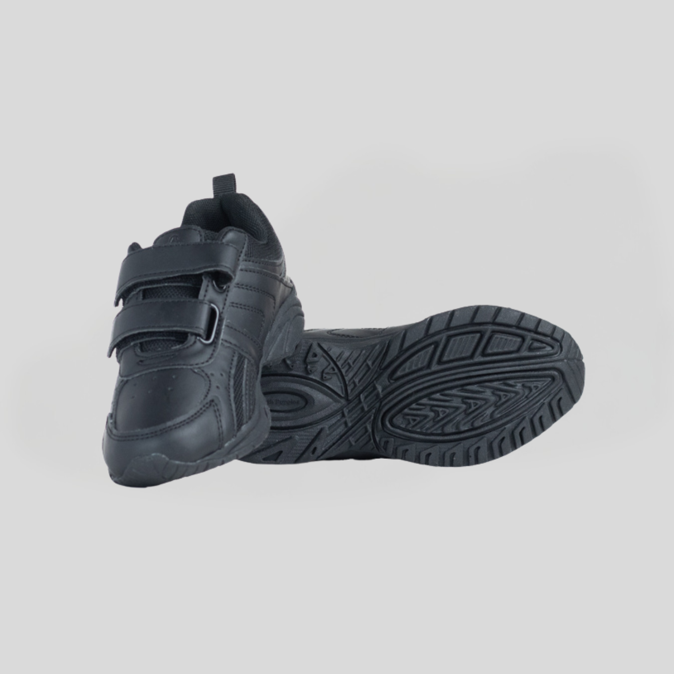 Hush Puppies Deuce Kids Velcro Trainer – Black