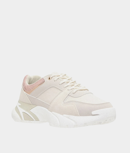Pierre Cardin Campenule Ladies Chunky Sneakers – Beige/Rose Gold