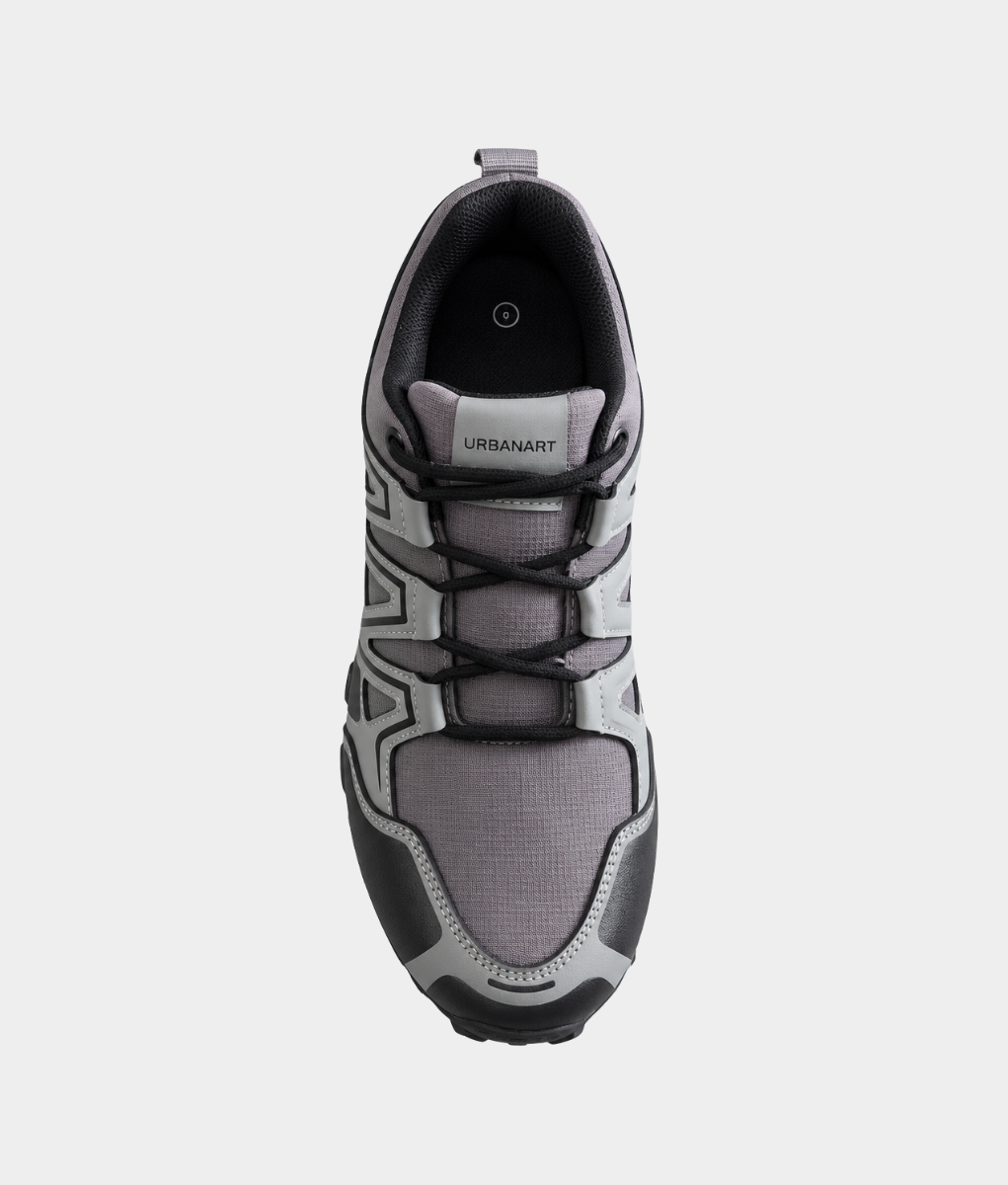 Urbanart Hyke 1 Men's Mesh Sneakers – Grey & Black