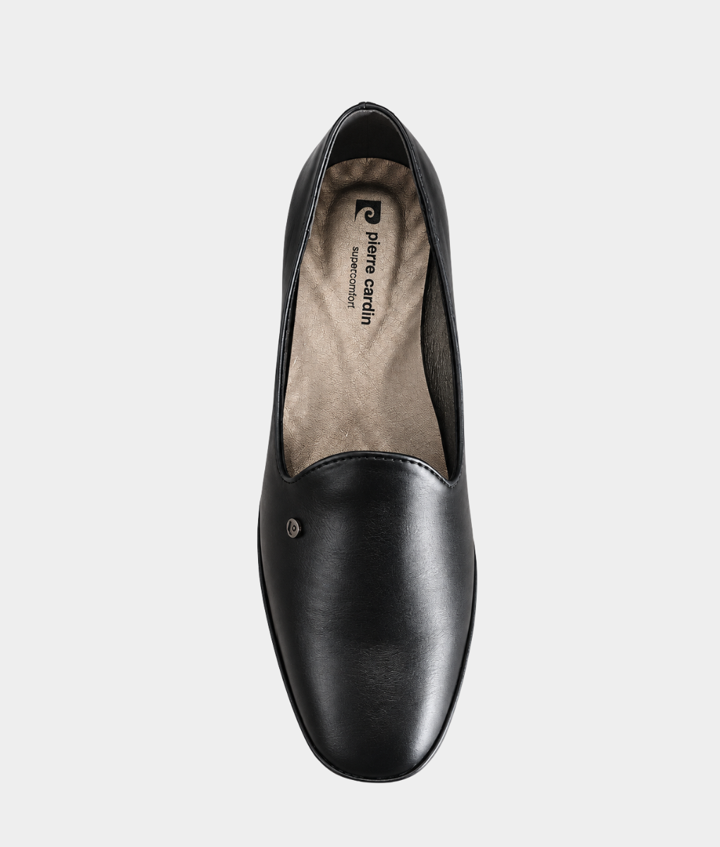Pierre Cardin Malva Ladies Black Low Heel Court Shoe – Church & Formal Shoe