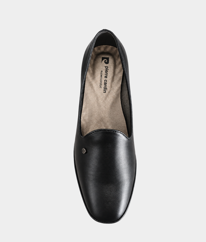 Pierre Cardin Malva Ladies Black Low Heel Court Shoe – Church & Formal Shoe
