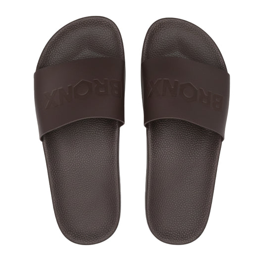 Bronx Drift Men’s Sandals – Brown / Casual Leather Slide